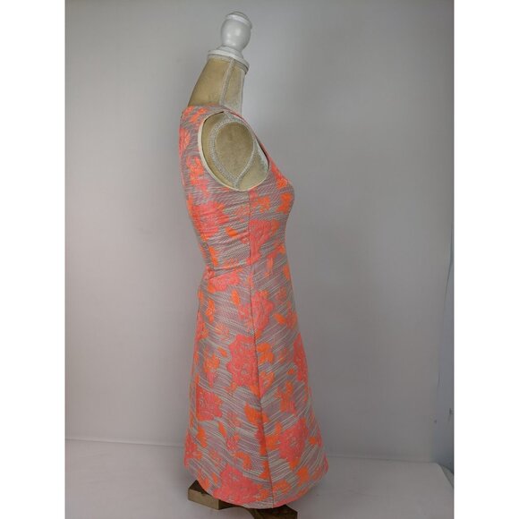 Antonio Melani V Neck Sheath Dress Womens Size 0 Floral Spring Summer - Picture 4 of 12